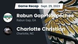 Recap: Rabun Gap-Nacoochee  vs. Charlotte Christian  2023