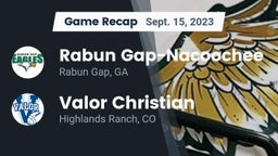 Recap: Rabun Gap-Nacoochee  vs. Valor Christian  2023