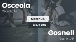 Matchup: Osceola vs. Gosnell  2016