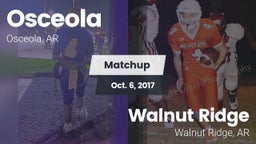 Matchup: Osceola vs. Walnut Ridge  2017