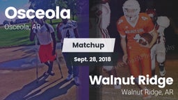 Matchup: Osceola vs. Walnut Ridge  2018