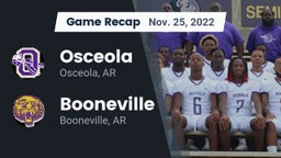 Recap: Osceola  vs. Booneville  2022