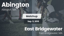 Matchup: Abington vs. East Bridgewater  2016