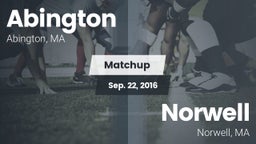 Matchup: Abington vs. Norwell  2016
