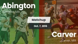 Matchup: Abington vs. Carver  2016