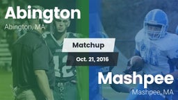Matchup: Abington vs. Mashpee  2016