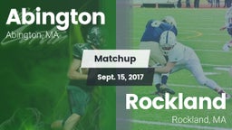 Matchup: Abington vs. Rockland   2016