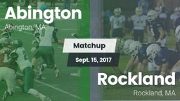 Matchup: Abington vs. Rockland   2017