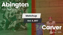 Matchup: Abington vs. Carver  2017