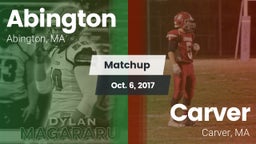 Matchup: Abington vs. Carver  2016