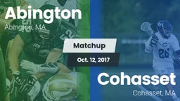 Matchup: Abington vs. Cohasset  2017