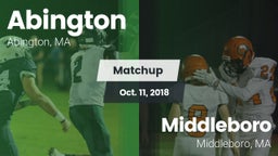 Matchup: Abington vs. Middleboro  2018