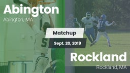 Matchup: Abington vs. Rockland   2019