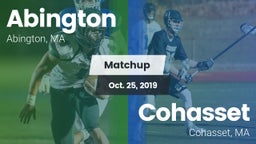 Matchup: Abington vs. Cohasset  2019