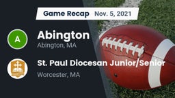 Recap: Abington  vs. St. Paul Diocesan Junior/Senior  2021