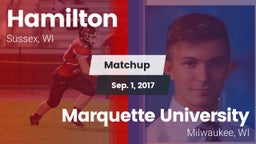 Matchup: Hamilton vs. Marquette University  2017