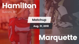 Matchup: Hamilton vs. Marquette  2018