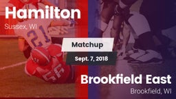Matchup: Hamilton vs. Brookfield East  2018