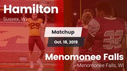 Matchup: Hamilton vs. Menomonee Falls  2019