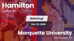 Matchup: Hamilton vs. Marquette University  2020