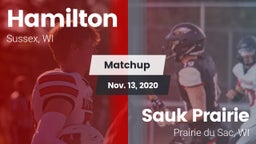 Matchup: Hamilton vs. Sauk Prairie  2020
