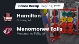 Recap: Hamilton  vs. Menomonee Falls  2021