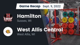 Recap: Hamilton  vs. West Allis Central  2022