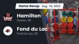 Recap: Hamilton  vs. Fond du Lac  2023