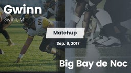Matchup: Gwinn vs. Big Bay de Noc 2017
