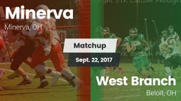 Matchup: Minerva vs. West Branch  2017