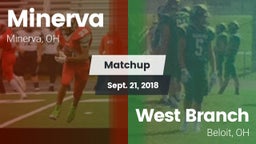Matchup: Minerva vs. West Branch  2018