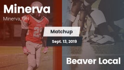 Matchup: Minerva vs. Beaver Local 2019