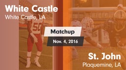 Matchup: White Castle vs. St. John  2016
