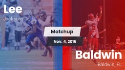 Matchup: Lee vs. Baldwin  2016