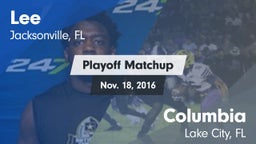Matchup: Lee vs. Columbia  2016