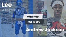 Matchup: Lee vs. Andrew Jackson  2017