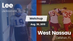 Matchup: Lee vs. West Nassau  2019