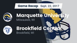 Recap: Marquette University  vs. Brookfield Central  2017