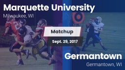 Matchup: Marquette University vs. Germantown  2017
