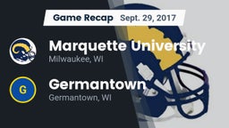 Recap: Marquette University  vs. Germantown  2017