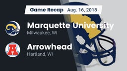 Recap: Marquette University  vs. Arrowhead  2018