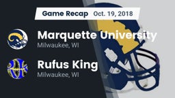 Recap: Marquette University  vs. Rufus King  2018