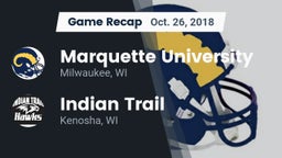 Recap: Marquette University  vs. Indian Trail  2018