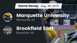 Recap: Marquette University  vs. Brookfield East  2019