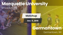 Matchup: Marquette University vs. Germantown  2019