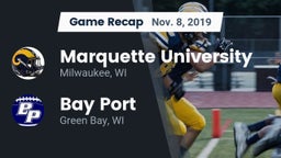 Recap: Marquette University  vs. Bay Port  2019