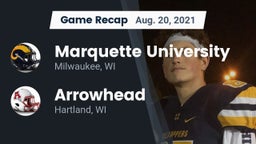 Recap: Marquette University  vs. Arrowhead  2021