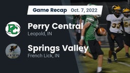 Recap: Perry Central  vs. Springs Valley  2022