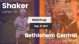 Matchup: Shaker vs. Bethlehem Central  2017