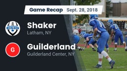 Recap: Shaker  vs. Guilderland  2018